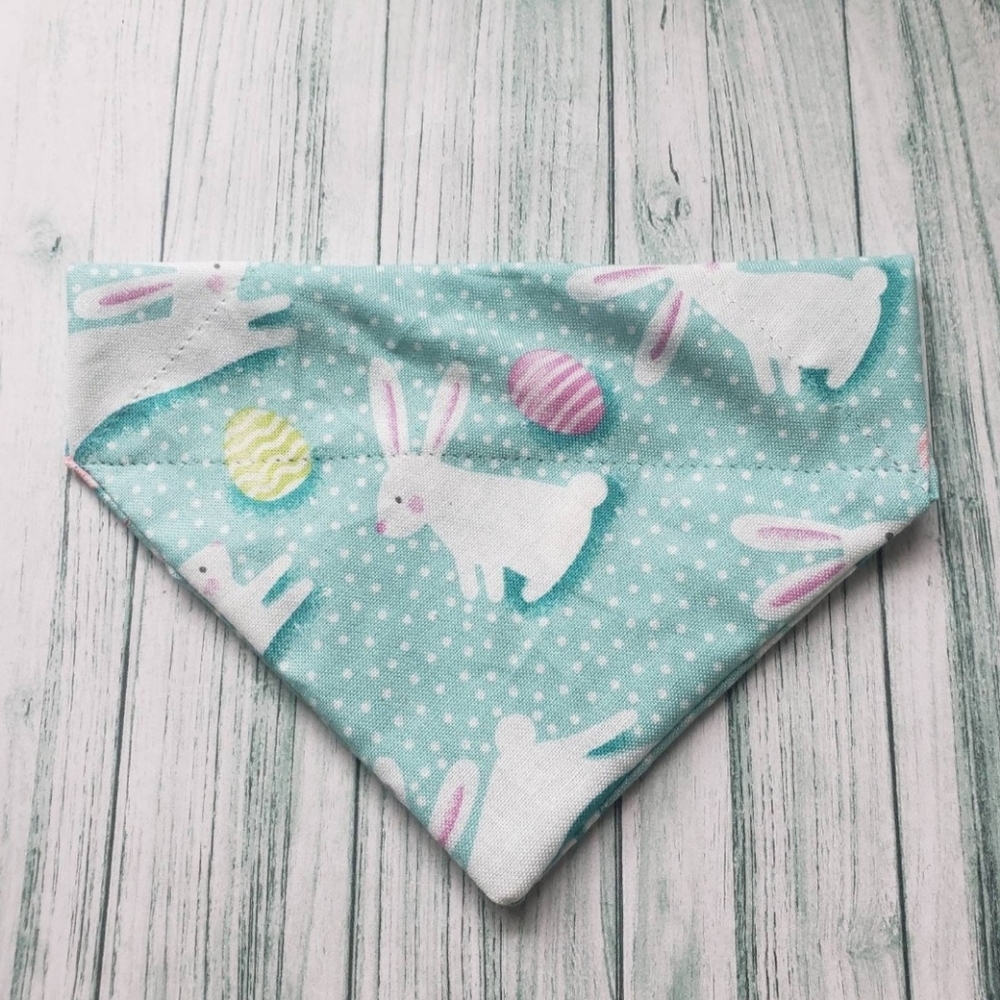 Easter Bunny Cat Bandana - Over The Collar Bandana - Small Dog Bandana